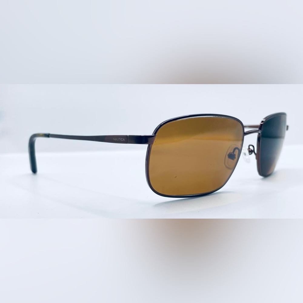 Nautica N5077S Brown Oval Sunglasses Frames Only